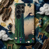 Mishima Pass - Katsushika Hokusai Phone Case Sleek Smartphone Case Detailed Vintage-style Japanese Woodblock Print Mount Fuji, Katsushika