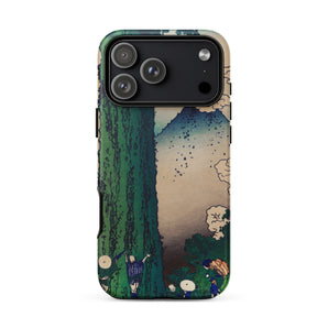 Mishima Pass - Katsushika Hokusai Phone Case Iphone 17 Pro Max / Matte Green Tree Phone Case Japanese-inspired Design Mount Fuji Fuji,