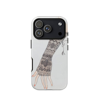 Mitt - Custodia artistica per iPhone con moda anni 1930 di Lillian Causey, 17 Pro / Opaca, Custodie per telefoni cellulari, Toby Leon