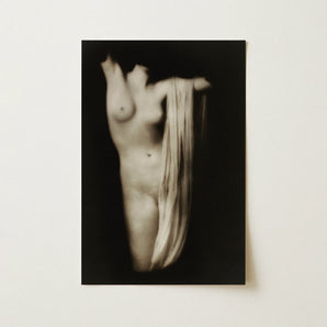 Modern Torso - Female Nude Arnold Genthe Art Print / Canvas, 12x18’’ / 31x46cm / Unframed / no Border, Posters Prints & Visual Artwork,