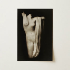 Modern Torso - Female Nude Arnold Genthe Art Print / Canvas, Modern Torso, Modern Torso Belongs, Arnold Genthe’s Project, Soft-focus Art