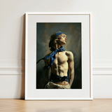 Molly - Neoclassical Femboy Sailor Art Print / Canvas, 12x16’’ / 31x41cm / White Frame / Matboard, Posters Prints & Visual Artwork, Toby