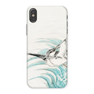 Mongolian Plover - Numata Kashu Shūchō Gafu Iphone Case, x / Matte, Phone Case Delicate Watercolor-style Illustration Bird Flight Stylized