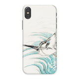 Mongolian Plover - Numata Kashu Shūchō Gafu Phone Case Iphone x / Matte Phone Case Delicate Watercolor-style Illustration Bird Flight