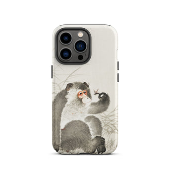 Aap met Insect - Ohara Koson Shin-hanga Iphone Case, 13 Pro / Matte, Mobiele Telefoonhoesjes, Toby Leon