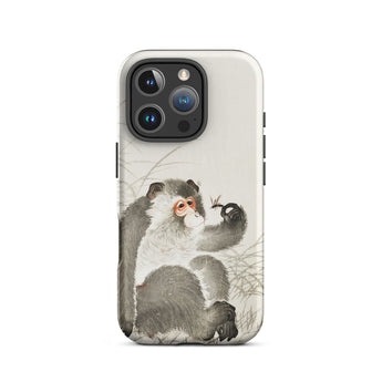 Aap met Insect - Ohara Koson Shin-hanga iPhone-case, 16 Pro / Mat, Telefoonhoesjes, Toby Leon