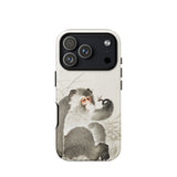 Aap met Insect - Ohara Koson Shin-hanga iPhone-case, 17 Pro / Mat, Telefoonhoesjes, Toby Leon