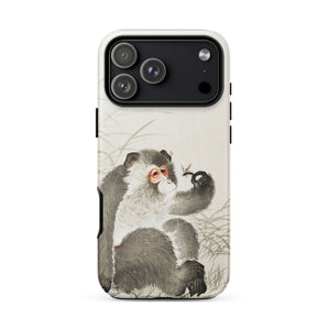 Aap met Insect - Ohara Koson Shin-hanga iPhone-case, 17 Pro Max / Mat, Telefoonhoesjes, Toby Leon