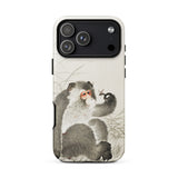 Aap met Insect - Ohara Koson Shin-hanga iPhone-case, 17 Pro Max / Mat, Telefoonhoesjes, Toby Leon