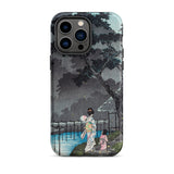 Moon at Sekiguchi - Hiroaki Takahashi Phone Case Iphone 14 Pro Max / Matte Iphone Case Japanese Art Hiroaki Takahashi Iphone, Moonlight