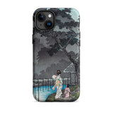 Moon at Sekiguchi - Hiroaki Takahashi Phone Case Iphone 15 Plus / Matte Iphone Case Japanese Art Hiroaki Takahashi Iphone, Moonlight