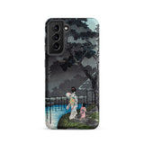 Moon at Sekiguchi - Hiroaki Takahashi Phone Case Samsung Galaxy S21 / Matte Phone Case Traditional Japanese Woodblock Print Design Two