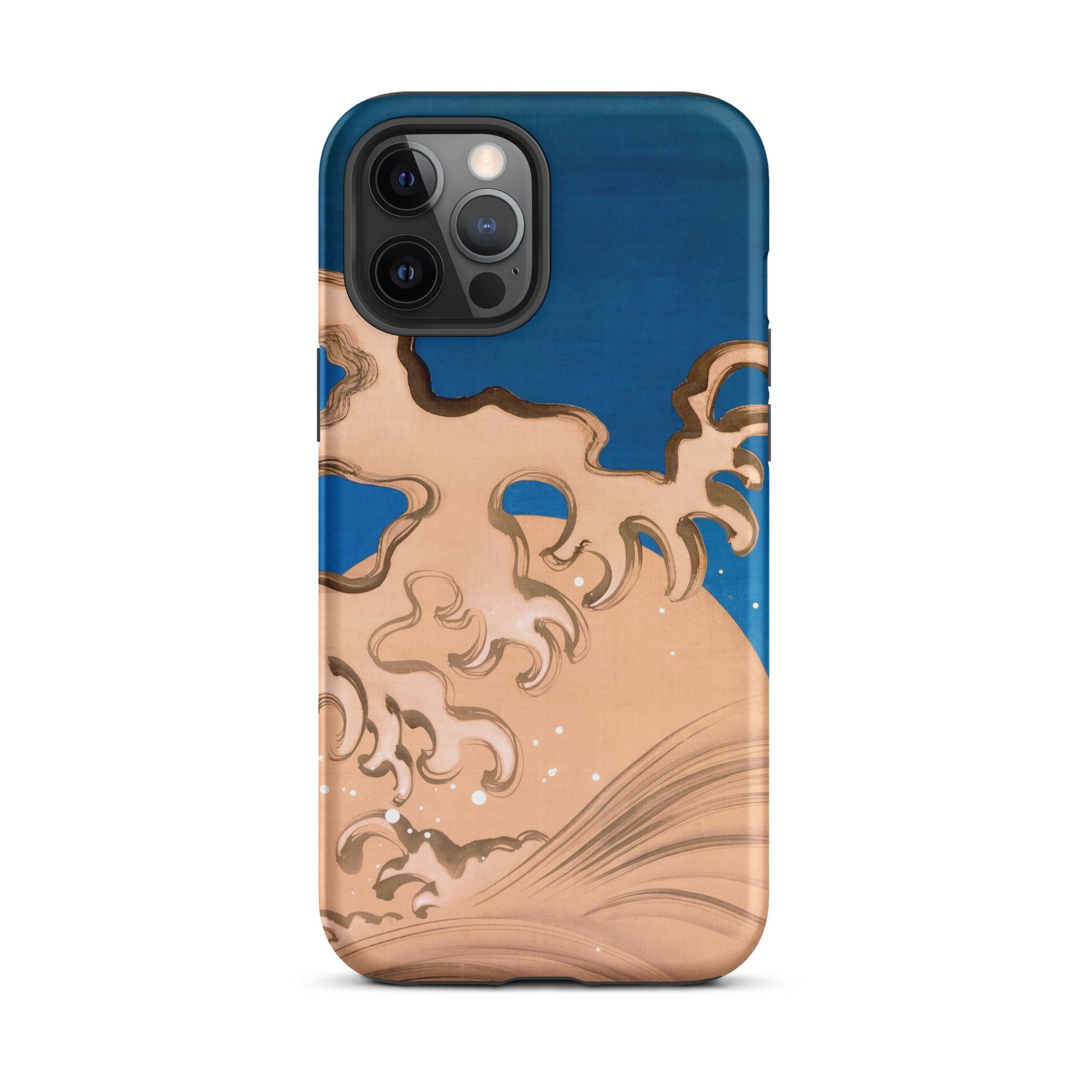 Moon and Waves - Suzuki Kiitsu Iphone Case, 12 Pro Max / Matte, Artistic Phone Case