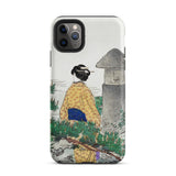 Moonlight and Pine Trees - Ogata Gekko iPhone-hoesje, 11 Pro Max / Mat, Telefoonhoesjes, Toby Leon