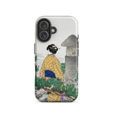 Moonlight and Pine Trees - Ogata Gekko iPhone-hoesje, 16 / Mat, Telefoonhoesjes, Toby Leon