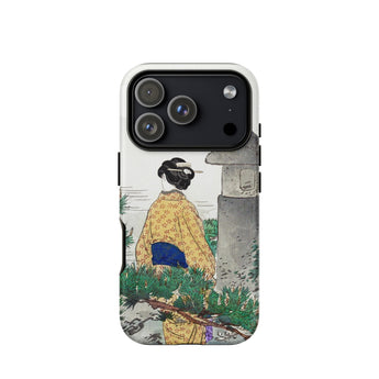 Moonlight and Pine Trees - Ogata Gekko Iphone Case 17 Pro / Matte Iphone 13 Pro Max Case Japanese Art Design Ogata Gekko, Serene Moonlit