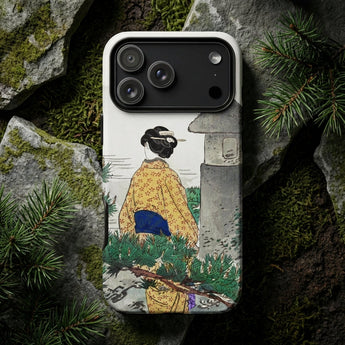 Moonlight and Pine Trees - Ogata Gekko iPhone-hoesje, Telefoonhoesjes, Toby Leon