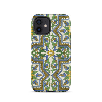 Moreish - Moorish Design Iphone Case 12 / Matte Patterned Smartphone Case Vibrant Moorish Geometry, Geometry Dances, Mediterranean Mystique