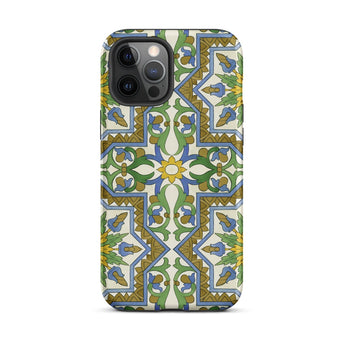 Moreish - Moorish Design Iphone Case 12 Pro Max / Matte Patterned Smartphone Case Vibrant Moorish Geometry, Geometry Dances, Mediterranean