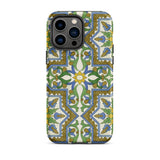 Moreish - Moorish Design Iphone Case 14 Pro Max / Matte Patterned Smartphone Case Vibrant Moorish Geometry, Geometry Dances, Mediterranean