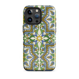 Moreish - Moorish Design Iphone Case 15 Pro Max / Matte Patterned Smartphone Vibrant Geometry, Dances, Mediterranean Mystique Mobile Phone