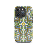 Moreish - Moorish Design Iphone Case 16 Pro / Matte Patterned Smartphone Vibrant Geometry, Dances, Mediterranean Mystique Mobile Phone Cases