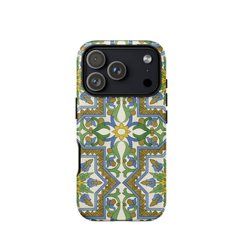 Moreish - Moorish Design Iphone Case 17 Pro / Matte Iphone 12 Pro Max Case Intricate Floral Pattern Vibrant Moorish Geometry, Geometry