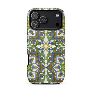 Moreish - Moorish Design Iphone Case, Vibrant Moorish Geometry, Moorish Geometry Dances, Mediterranean Mystique