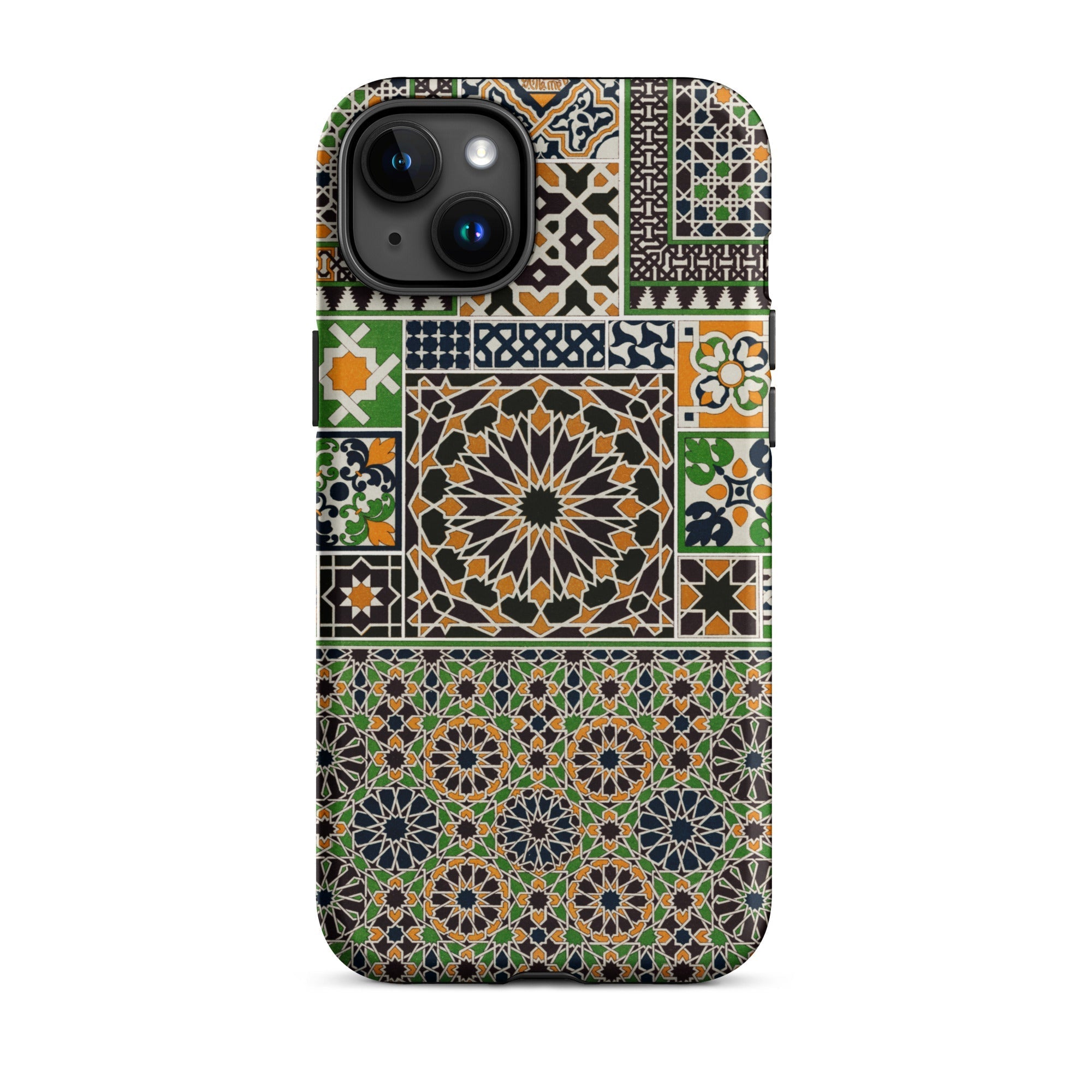 Moresque - Auguste Racinet Moorish Pattern Iphone Case, 15 Plus / Matte, Patterned Smartphone Case