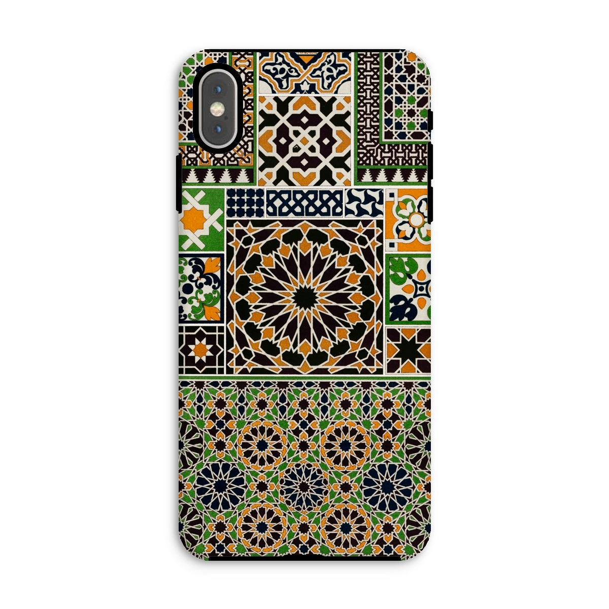 Moresque - Auguste Racinet Moorish Pattern Iphone Case, Xs Max / Matte, Phone Case Colorful Moroccan-style Geometric Patterns Mosaic Designs