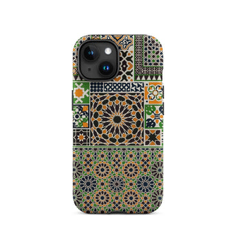 Moresque - Auguste Racinet Moorish Pattern Phone Case Iphone 15 / Matte Patterned Phone Case Moresque Iphone Case, Auguste Racinet Moorish,