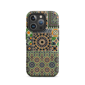 Moresque - Auguste Racinet Moorish Pattern Phone Case Iphone 16 Pro / Matte Patterned Smartphone Case Moresque Iphone Case, Auguste Racinet
