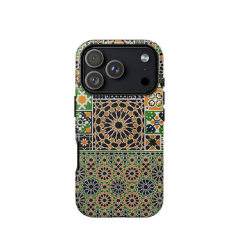 Moresque - Auguste Racinet Moorish Pattern Phone Case Iphone 17 Pro / Matte Iphone 12 Pro Max Case Intricate Mosaic Tile Moresque Case,