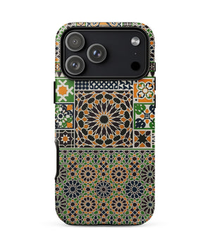 Iphone 17 Pro Max / Matte Moresque - Auguste Racinet Moorish Pattern Phone Case, Cultural Synthesis Etched