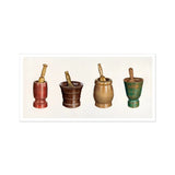 Morteros y Mazos - Elizabeth Moutal, impresión artística de los años 1930 / Lienzo, 20x10’’ / 51x25cm / Sin marco / Borde blanco, pósters, impresiones, obra de arte visual,