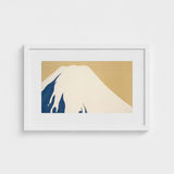 Mount Fuji - Kamisaka Sekka Rimpa Style Art Print / Canvas Minimalist Framed Artwork Stylized Two-tone Design Sekka’s Audacious, Japan’s