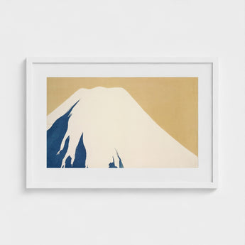 Mount Fuji - Kamisaka Sekka Rimpa Style Art Print / Canvas Minimalist Framed Artwork Stylized Two-tone Design Sekka’s Audacious, Japan’s