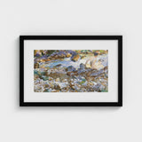 Mountain Stream - John Singer Sargent Art Print / Canvas, Rushing Spine Breaks, Raw Sienna Wash, Opaque White Lifted, Prints