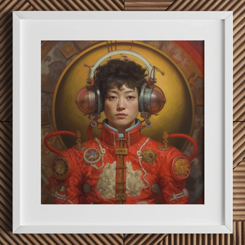 Mùchén - Gay Chinese Astronaut Art Print / Canvas, Gay Chinese Astronaut, Chinese Astronaut Aesthetic, Meet Mùchén
