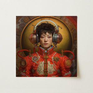 Mùchén - Gay Chinese Astronaut Art Print / Canvas, Gay Chinese Astronaut, Chinese Astronaut Aesthetic, Meet Mùchén