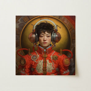 Mùchén - Gay Chinese Astronaut Art Print / Canvas, Gay Chinese Astronaut, Chinese Astronaut Aesthetic, Meet Mùchén