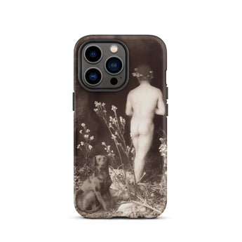 Naked Man Entering Cave - Wilhelm Von Gloeden Phone Case, Mobile Cases, Toby Leon