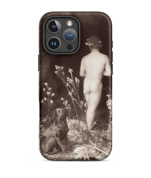 Iphone 16 Pro Max / Matte Naked Man Entering Cave - Wilhelm Von Gloeden Phone Case, Mana Vision Suspended