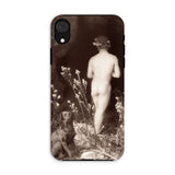 Naked Man Entering Cave - Wilhelm Von Gloeden Phone Case Iphone Xr / Matte Iphone Case Vintage Sepia-toned Artistic Photograph Wilhelm