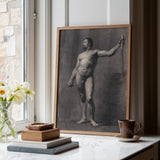 Nackter Mann mit Speer - Mariano Fortuny Marsal Kunstdruck / Leinwand, Poster, Drucke & Visuelle Kunstwerke, Toby Leon