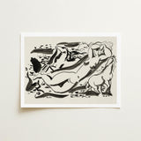 Naked Woman & Two Horses with the Sea - Leo Gestel Art Print / Canvas, Gestel’s, Beckons Prints