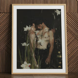 Nature / Nurture - Impresión artística Gay Seduction Rendezvous / Lienzo, 24x32’’ / 61x81cm / Marco natural / Cartón paspartú, Pósters, impresiones y visual