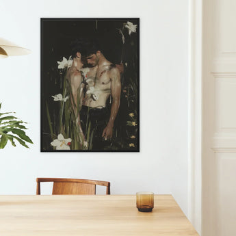 Nature / Nurture - Gay Seduction Rendezvous Art Print / Canvas, Gay Seduction Rendezvous, Floral Hush, Rendezvous Art Print