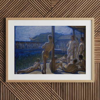 Naval Bath House - Eugene Jansson Fine-Art-Print / Leinwand, 30x20’’ / 76x51cm / Naturrahmen / Passepartout, Poster-Drucke & visuelle Kunstwerke,