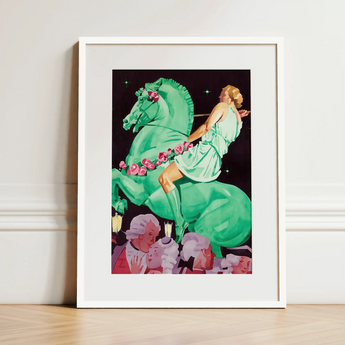 Night of the Amazons - Ludwig Hohlwein Art Print / Canvas, 12x16’’ / 31x41cm / White Frame / Matboard, Posters Prints & Visual Artwork,